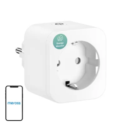 Nutikas pistik energiakulu jälgimisega Meross MSS305-EU (Wi-Fi, 16A)