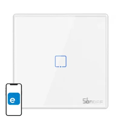 Nutikas seinaklüliti Sonoff T2EU1C-RF 433MHz, juhtmevaba, 1 kanal