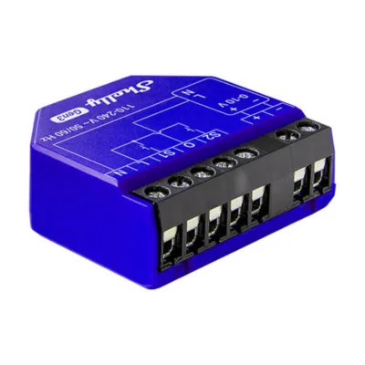 Nutikas valgusregulaator Shelly 0/1-10V PM Gen3 (WiFi, Bluetooth, energiatarbe mõõtmine)