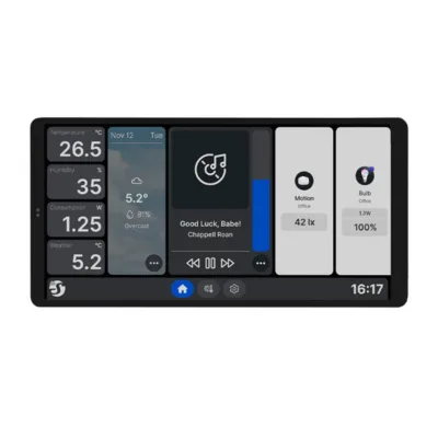 Nutikodu juhtpaneel Shelly Wall Display X2, WiFi/Bluetooth, 6.95-tolline ekraan (valge)