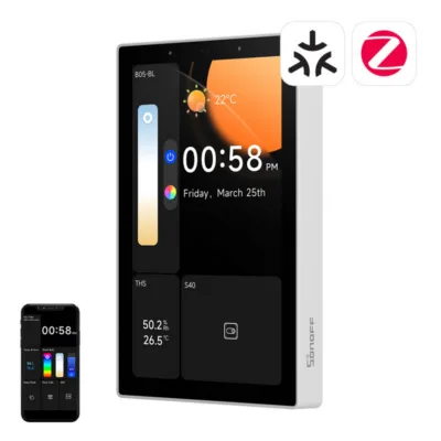 Nutikodu juhtpaneel Sonoff NSPanel Pro 120 (WiFi, Zigbee, Matter, 4,7-tolline puuteekraan, valge)