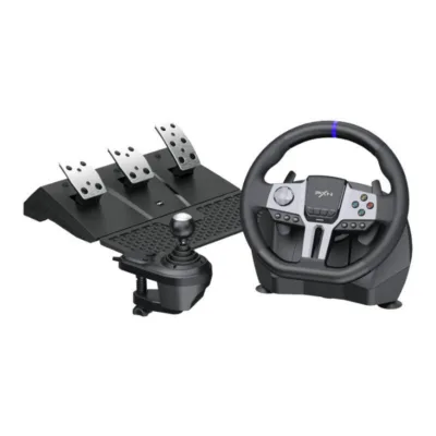 PXN V9 Gen2 mängurool koos pedaalidega (PC, PS4, Xbox, Switch, vibratsioon, 6-käiguline käigukast)