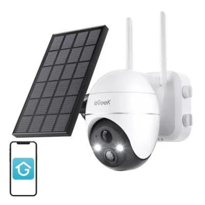 Päikeseenergiaga juhtmevaba 5MP välikaamera ieGeek ZS-GX4S (WiFi, öörežiim, IP65)