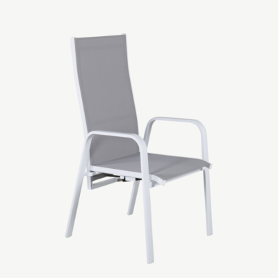 Recliner aiatool Copacabana, hall/valge, 4133-400