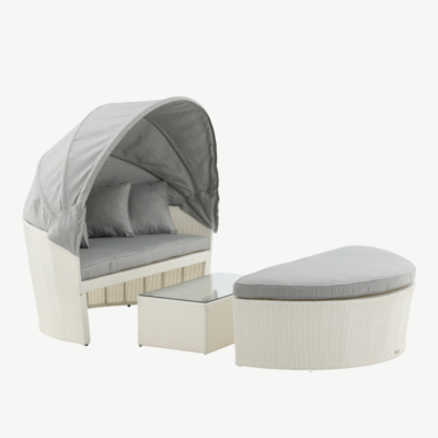 Rotangist lamamistool Padova, valge, 9263-010 9263-010