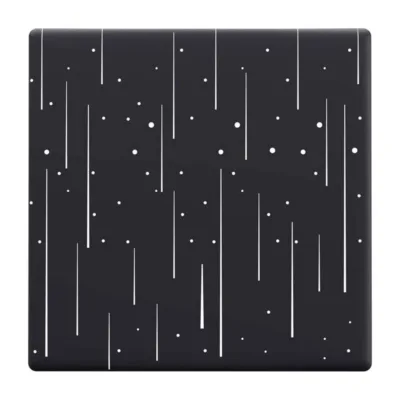 SONOFF Star 1C T5 puutelüliti dekoratiivkate, musta mustriga (8,6 x 8,6 cm)
