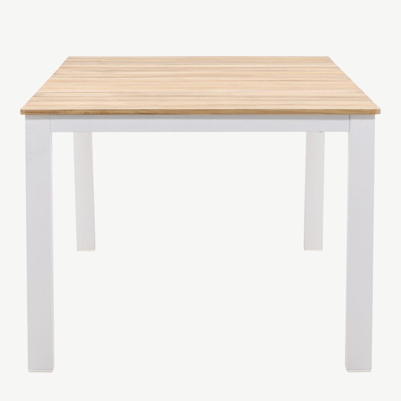 Tiigipuust aia söögilaud Mexico, naturaalne/valge, 210×100, 6182-400 – 2