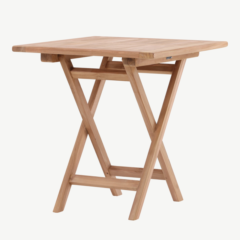 Tiigipuust kandiline aia söögilaud Kenya, naturaalne, 70×70, 2033-444 – 3