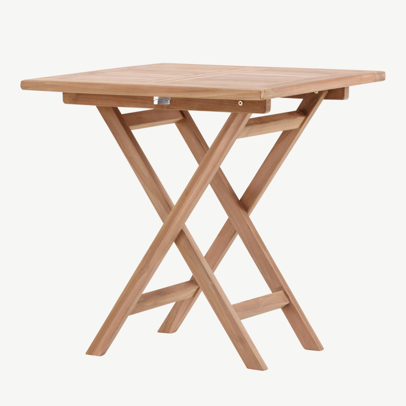 Tiigipuust kandiline aia söögilaud Kenya, naturaalne, 70×70, 2033-444 – 5