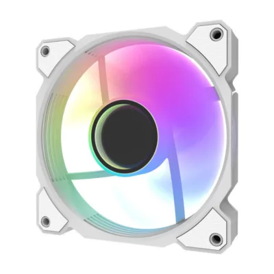 Valge RGB korpuseventilaatorite komplekt Darkflash DR08, 3 tk (PWM, 120 mm)