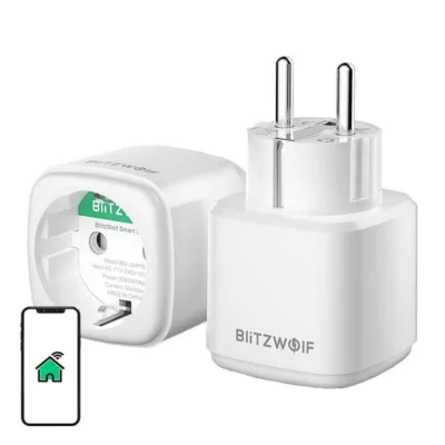 ZigBee nutipistik BlitzWolf BW-SHP15 (3680W, EU, Alexa/Google tugi)