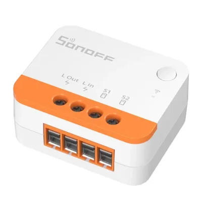 Zigbee nutikas mini-lüliti Sonoff ZBMINIL2 (hääljuhtimine, 6A, ilma neutraalita)