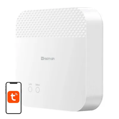 Zigbee nutikodu gateway Heiman HS6GW (ühilduv Tuya ja Wi-Fi-ga)
