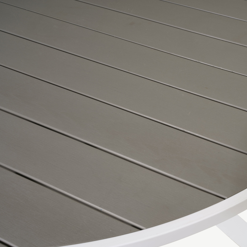 Ümmargune aia söögilaud Parma, hall/valge, ø140, 4145-400 – 7