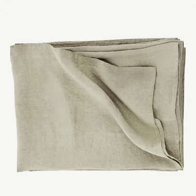 Beež linase välimusega polüester-voodikate Milo, 180 × 260 cm, 16002-602