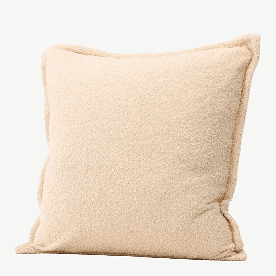 Tuva dekoratiivpadjakatte, valge bukleepolüester, 60 × 60 cm, 16093-501