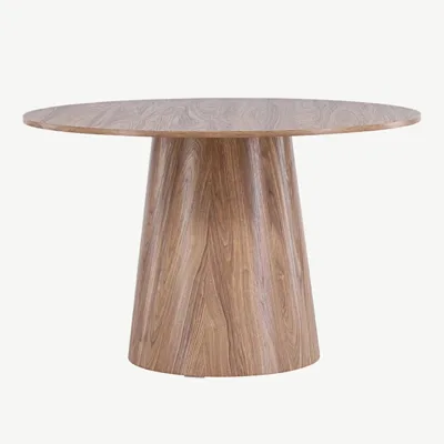 Ümmargune MDF-söögilaud Lanzo, naturaalne, ø120 cm - 18903-000