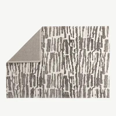 Milos hall-valge ristkülikukujuline vaip, 290 x 200 cm, puuvill ja polüester, 20004-110