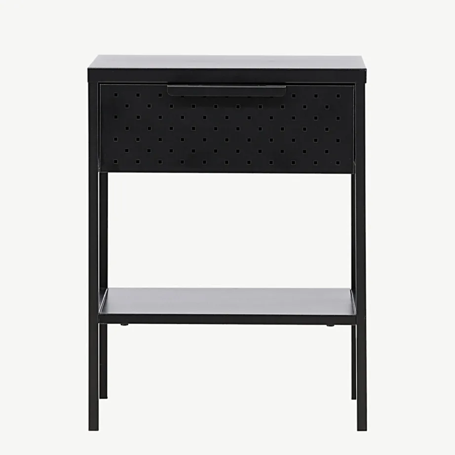 Mustast terasest öökapp Sacramento sahtli ja riiuliga, 30139-100 – 4