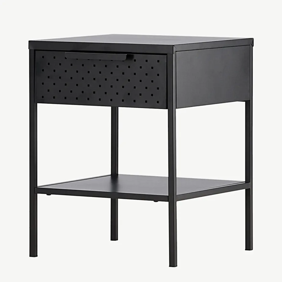 Mustast terasest öökapp Sacramento sahtli ja riiuliga, 30139-100 – 5