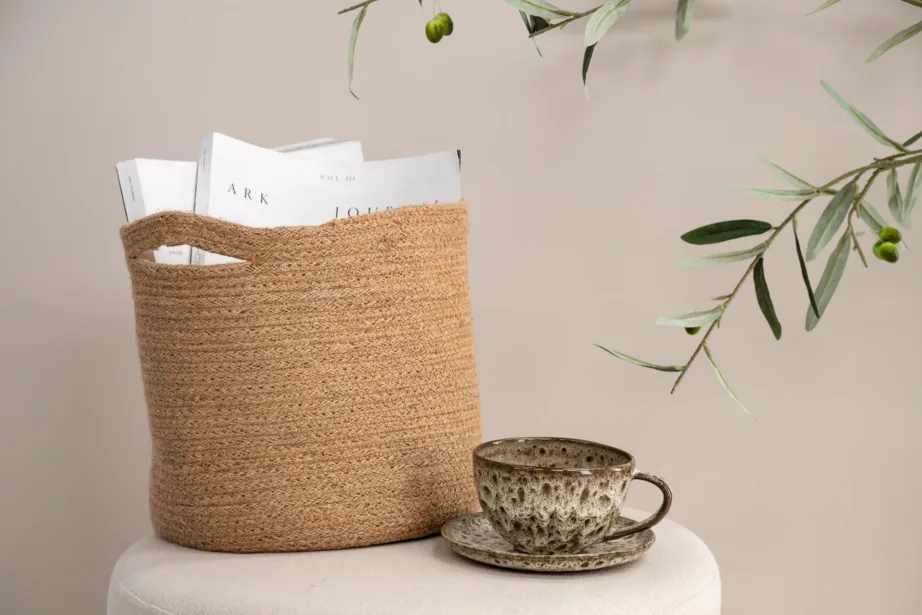 Bangalore ümmargune džuudist hoiukorv, naturaalne (28×26 cm), 60001-100 – 8