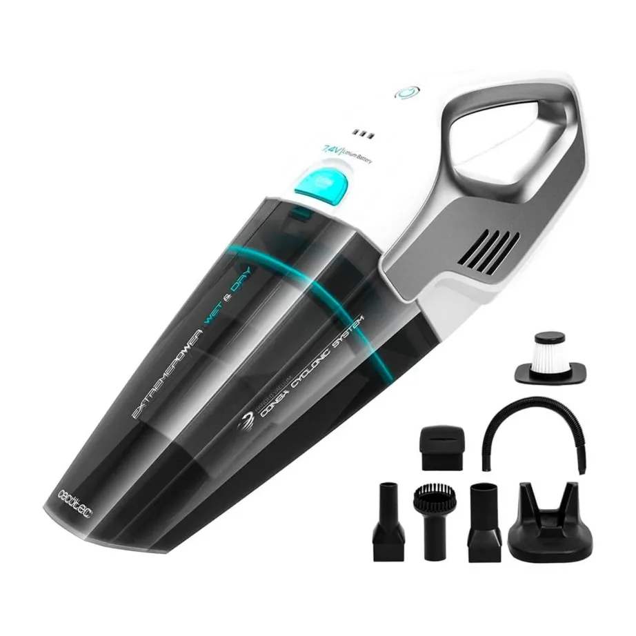 Cecotec Conga Immortal ExtremeSuction 7.4 V Hand valge juhtmevaba käsitolmuimeja, 0,5 L, märg imemine