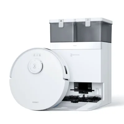 valge märg kuiv robottolmuimeja Ecovacs DEEBOT T30C PRO dokk