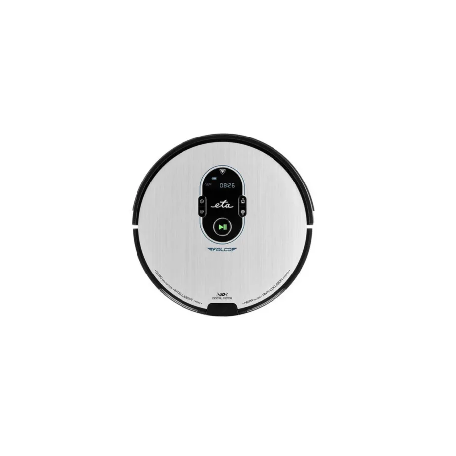 ETA Falco Smart ETA251590000 hõbe/must robottolmuimeja märg- ja kuivpuhastusega 32,5 cm