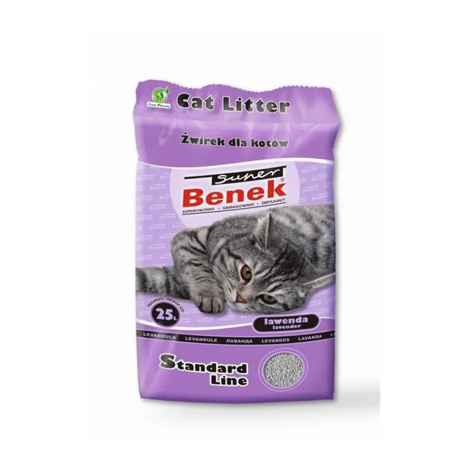Certech Super Benek Standard Lavender 25L paakuv bentoniidist kassiliiv lavendli lõhnaga