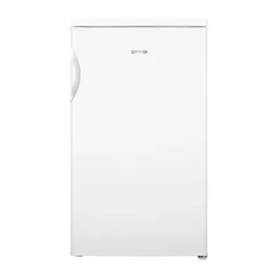 valge väike külmik sügavkülmaga Gorenje RB492PW eestvaade