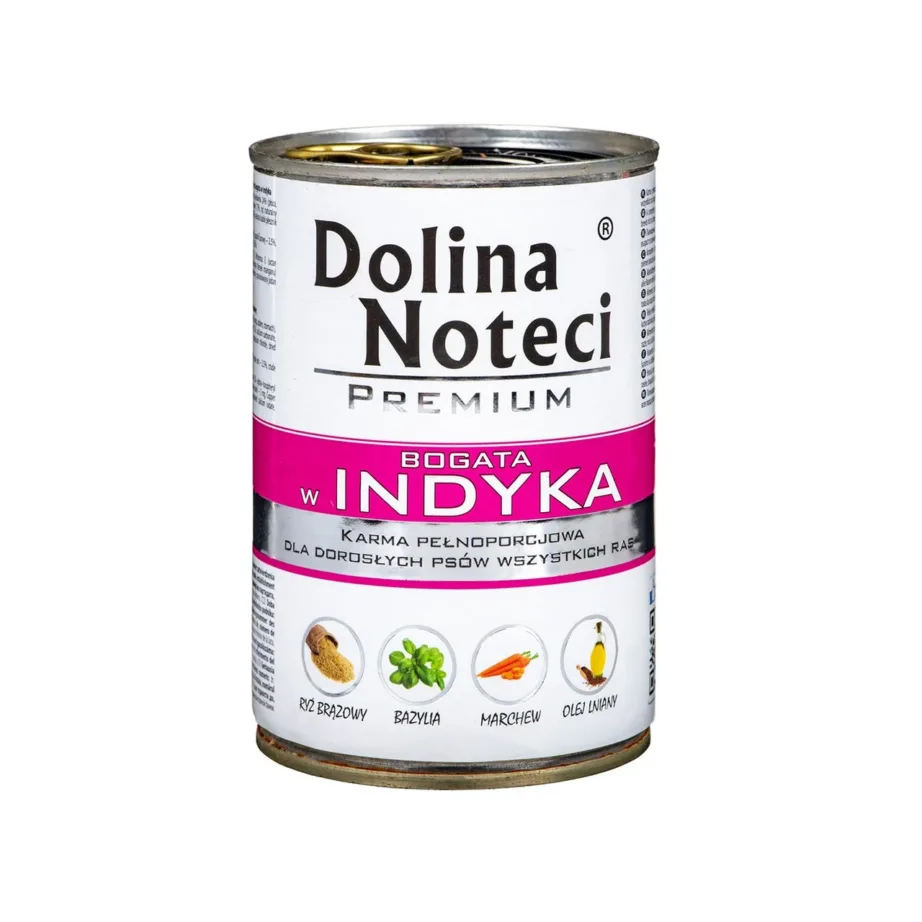DOLINA NOTECI Premium Rich in Turkey – 400 g märg koeratoit (konserv) täiskasvanud koertele