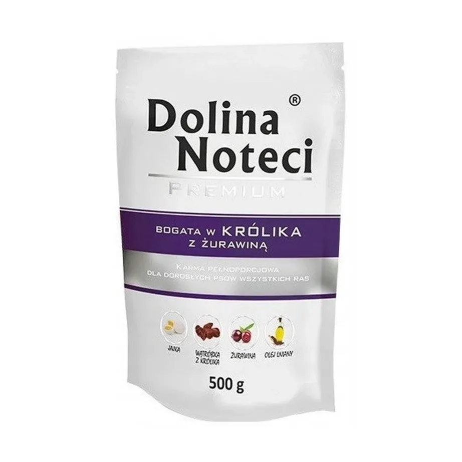 Dolina Noteci Premium Rich in Rabbit with Cranberries 500 g märgtoit täiskasvanud koertele (sachet)