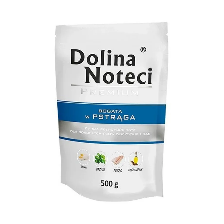 Dolina Noteci Premium forelliga märg koeratoit 500 g, täiskasvanud koertele, kana- ja gluteenivaba