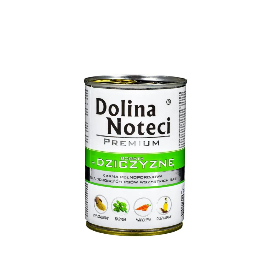 Dolina Noteci Premium Rich in Game märgtoit täiskasvanud koertele, 400 g