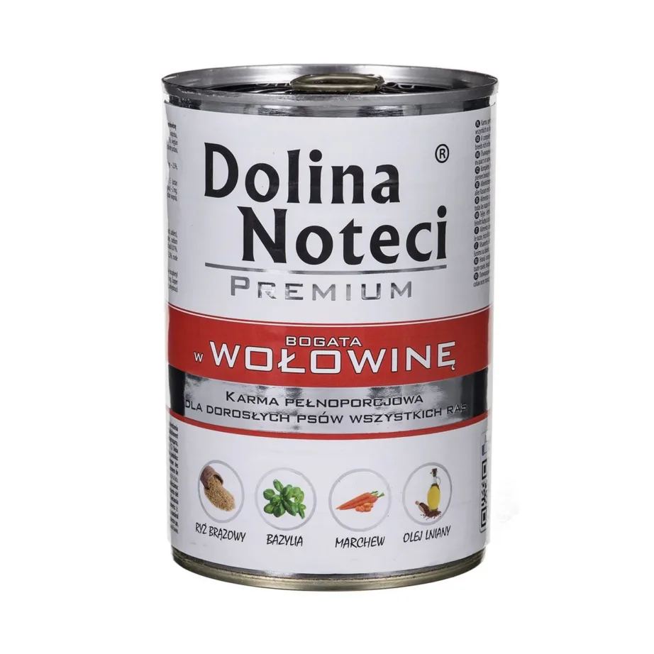 Dolina Noteci Premium Beef märg koeratoit 400 g, täiskasvanud koertele, kanavaba, gluteenivaba