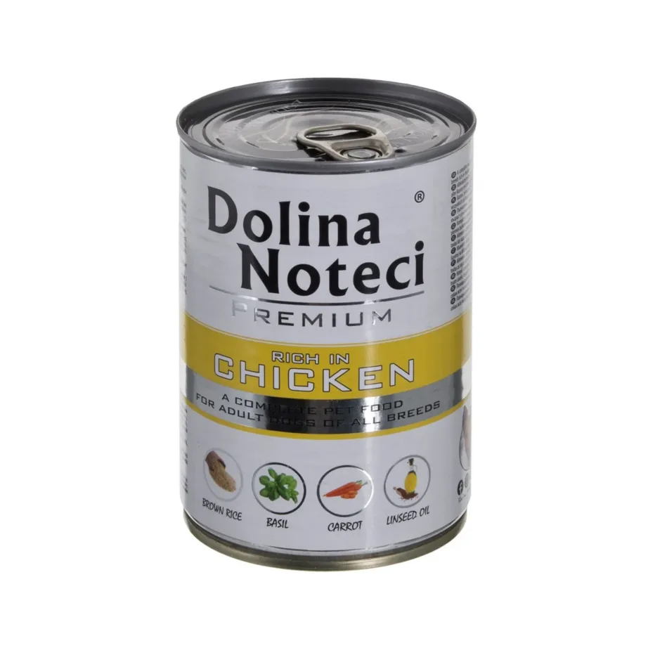 Dolina Noteci Premium Rich in Chicken 400 g – märgtoit täiskasvanud koertele, gluteenivaba