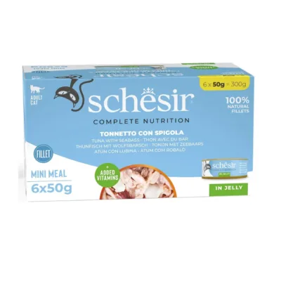 Schesir kassitoit tuunikala meriahvenas želees 6x50g