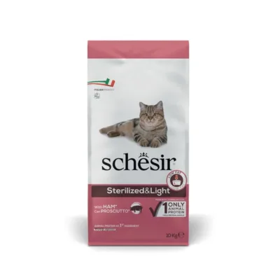 steriliseeritud kasside kuivtoit singiga Schesir kott 10kg