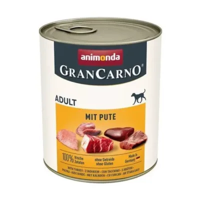 kalkunilihaga koerakonserv 800g Animonda GranCarno purk