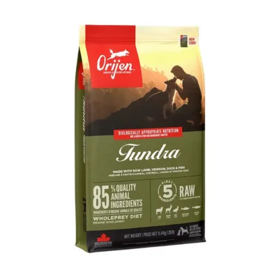 orijen tundra kuivtoit koertele originaalpakend 11,4 kg