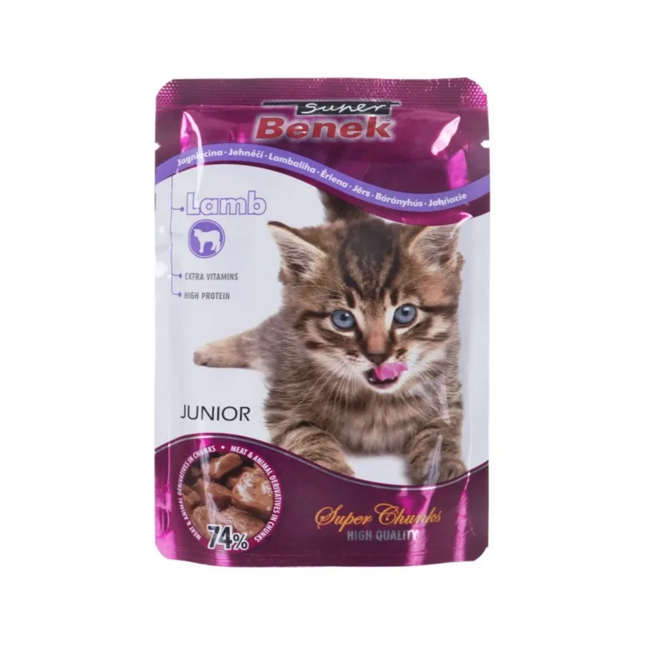 Certech Super Benek Junior 100 g märg kassitoit lambalihaga kasvuperioodil kassipoegadele